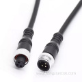 M12 round female male extension cable connector